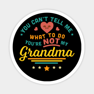 You Can't Tell Me What To Do You're Not My Grandma Magnet